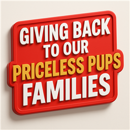 Giving Back To Our Pricelesspups families click here